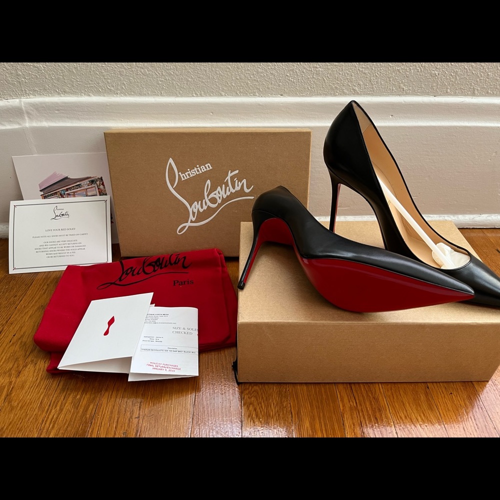 SOLD BNWT Christian Louboutin Décolleté 554 Napa Shiny EU 38.5 (8)